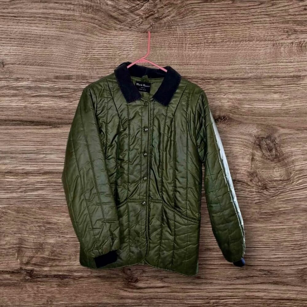 Mark Regent Women's Olive Green Quilted Coat – Like New